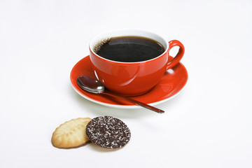 Rote Kaffeetasse
