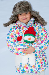 Little girl winter portrait