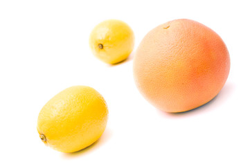Grapefruit and lemon