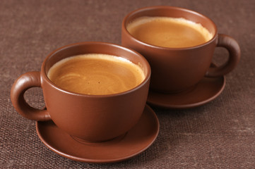 Obraz na płótnie Canvas Cups of coffee