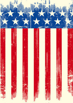 American grunge flag
