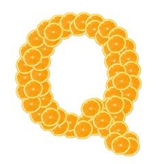orange fruit alphabet