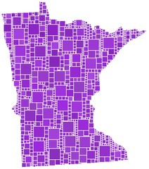 Map of Minnesota (USA)