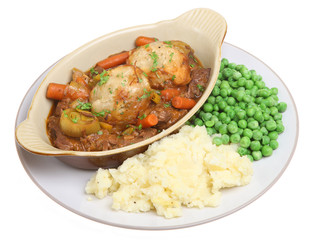 Beef Stew with Mash & Peas