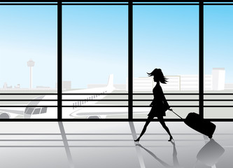 airport silhouettes