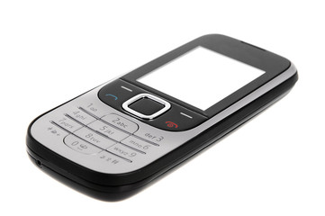 Cell phone isolated on white background