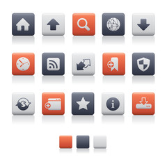 Matte Squear Icons - Web and Internet Soft