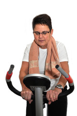 Senior woman keeping fit