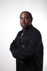Obraz premium Portrait of a stylish young black man.