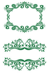 Vintage floral decorations