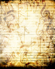 Old music sheet