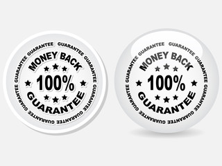 100 % GUARANTEE label vector illustration