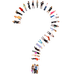 question - big group isolated on white