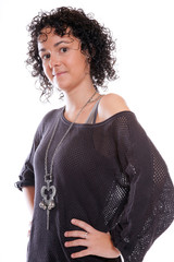 Frau mit Modeschmuck