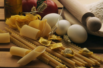 Pasta cruda italiana