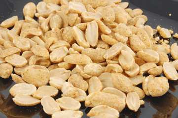 close in view of dry roasted nuts