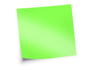 green sticky note