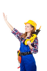 female construction worker