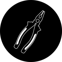 vector icons of combination pliers
