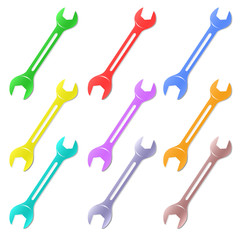 vector icons of spanner