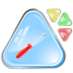 vector icon of screwdriver