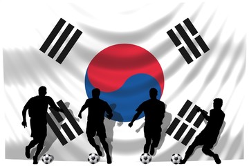 Soccer- Fussball WM Team Südkorea
