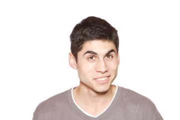 happy young casual man portrait