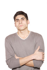 happy young casual man portrait