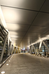 modern flyover at night