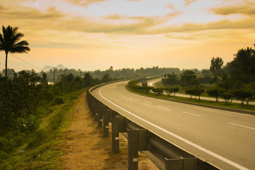 Fototapeta premium Moody Highway Scene