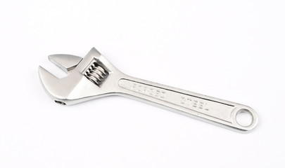 Stillson wrench on the white background