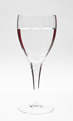 Clear water in the glass