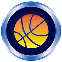 sport button basketball