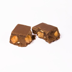 close-up of chocolate cleaned and retouched to perfection