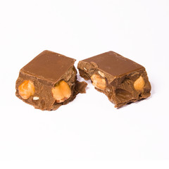 close-up of chocolate cleaned and retouched to perfection