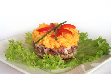 Rürei mit Schinken