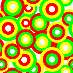 Retro vivid seamless circle background