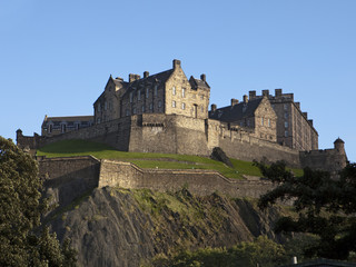 Fototapeta na wymiar Edinburgh Castle and Ramparts
