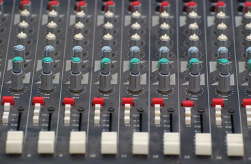 old sound mixer