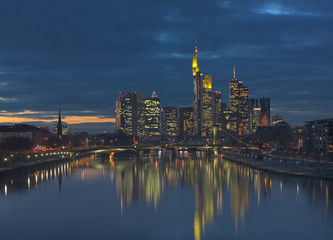 Fototapeta na wymiar Skyline Frankfurt/Main