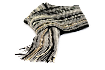 knotted scarf isolated over white
