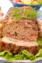 meatloaf with mushrooms and paprika