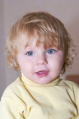 Fototapeta premium Cute little boy portrait