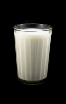 Glass with fresh milk