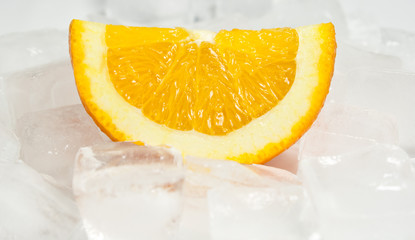 Orange over ice