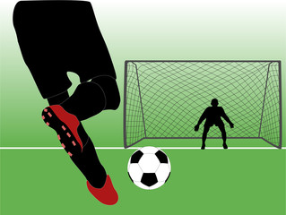 soccer scene vector