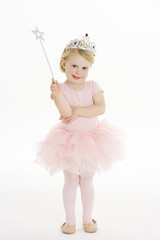 Little Girl Dressed As Fairy