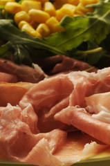 Prosciutto crudo rucola e mais - Antipasti italiani