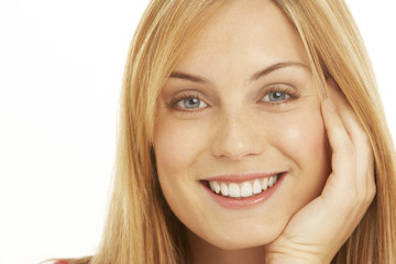 Portrait Of Pretty Smiling Woman