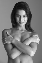 Portrait of Attractive Naked Woman